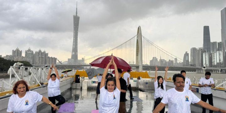 Yoga on Ferry: Celebrating International Day of Yoga 2025 on the Pearl River, Guangzhou